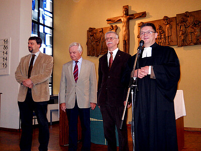 In der Versöhnungskirche in Eilendorf nahmen KSV-Mitglieder am Sonntagsgottesdienst teil