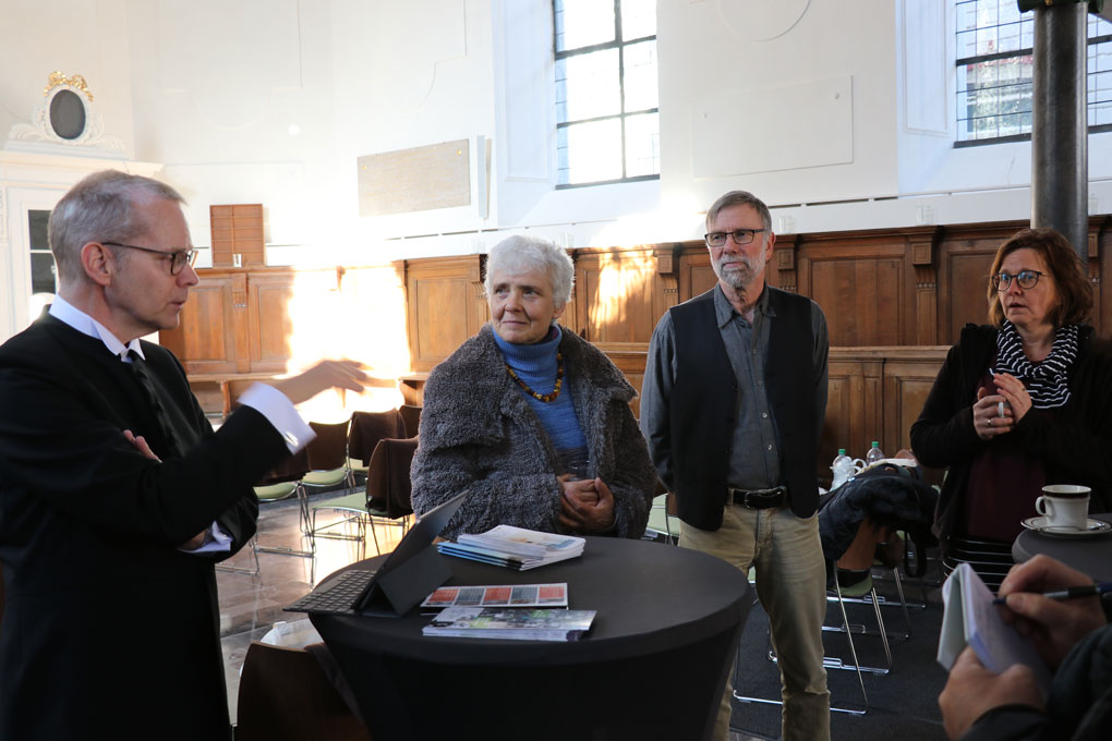 Konzept und aktuelles Programm der Ev. Stadtkirche Monschau erläuterten Pfarrer Jens-Peter Bentzin, Birgit Röseler, Jan Wattjes und Andrea Deutz am Montag in einem Pressegespräch in der Kirche.